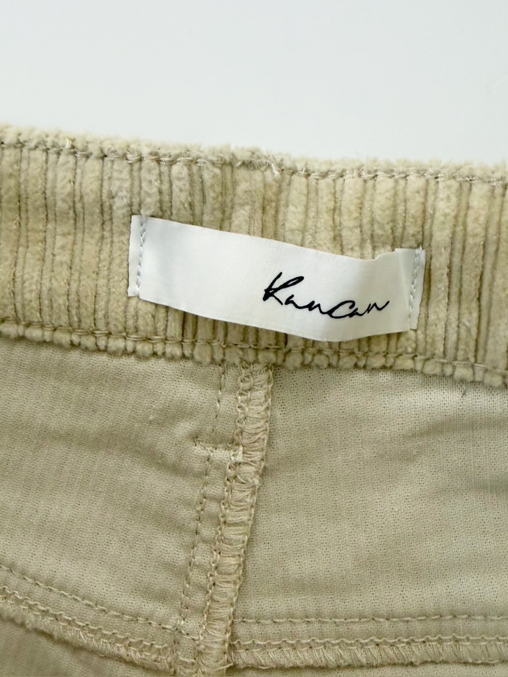 Kancan Buckle BKE Jeans Womens 27 Cream High Rise Straight Corduroy Stretch - Picture 5 of 11